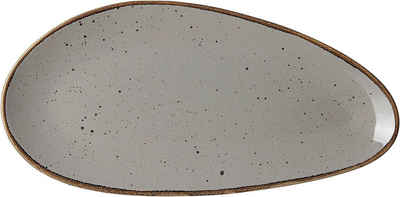 Ritzenhoff & Breker Servierplatte Taste taupe Platte oval 35,5x17cm