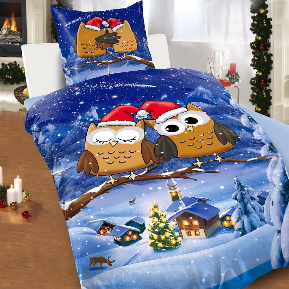 Leonado Vicenti Bettwäsche 2 tlg Bettwäsche 135x200 Thermo Fleece Winter Sc günstig online kaufen