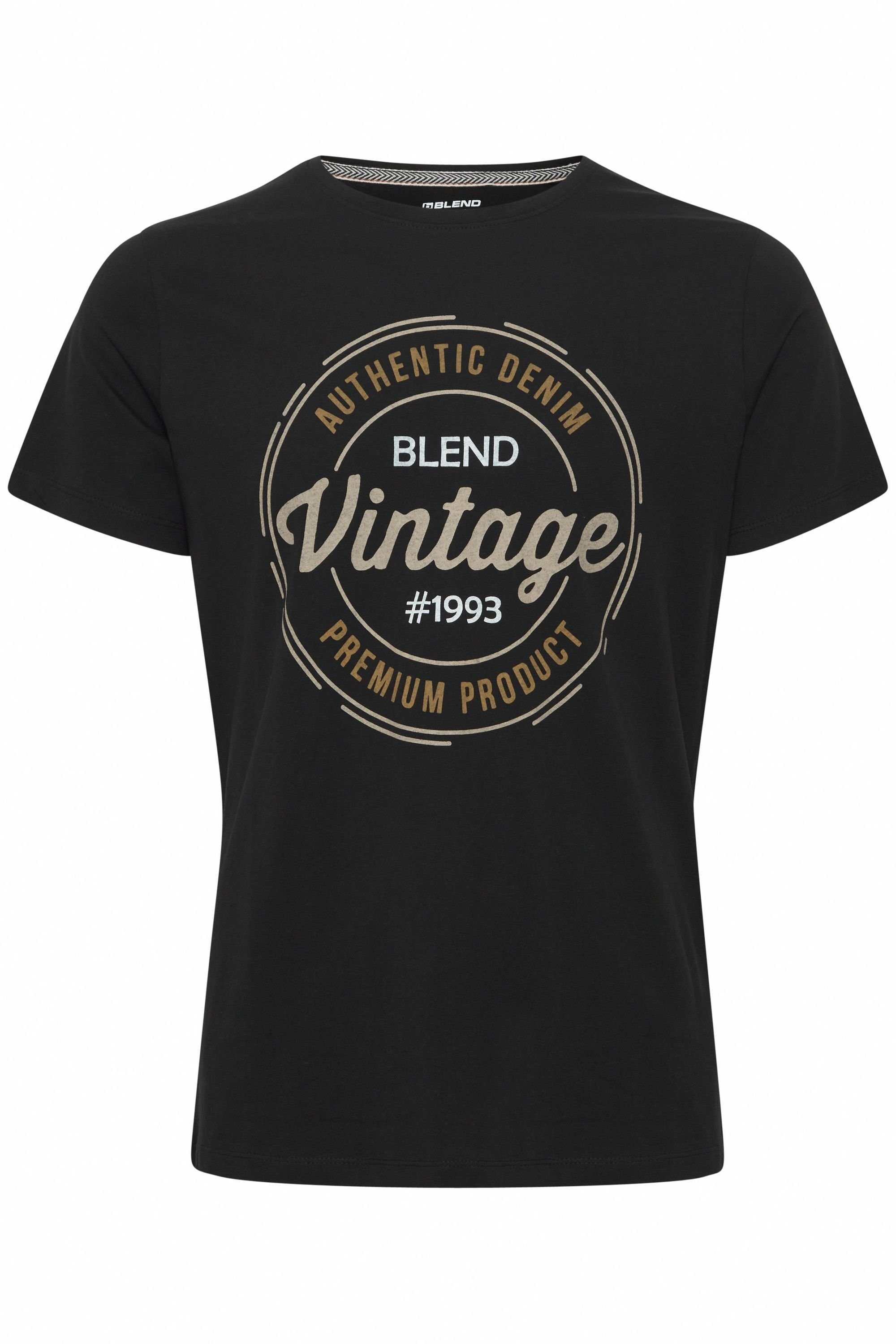 BLEND 20714811 Tee T-Shirt Black Blend