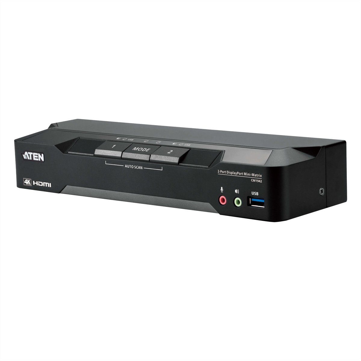 CM1942 2-Port 4K DP Dual Display Mini Matriv Boundless KVM Computer-Adapter