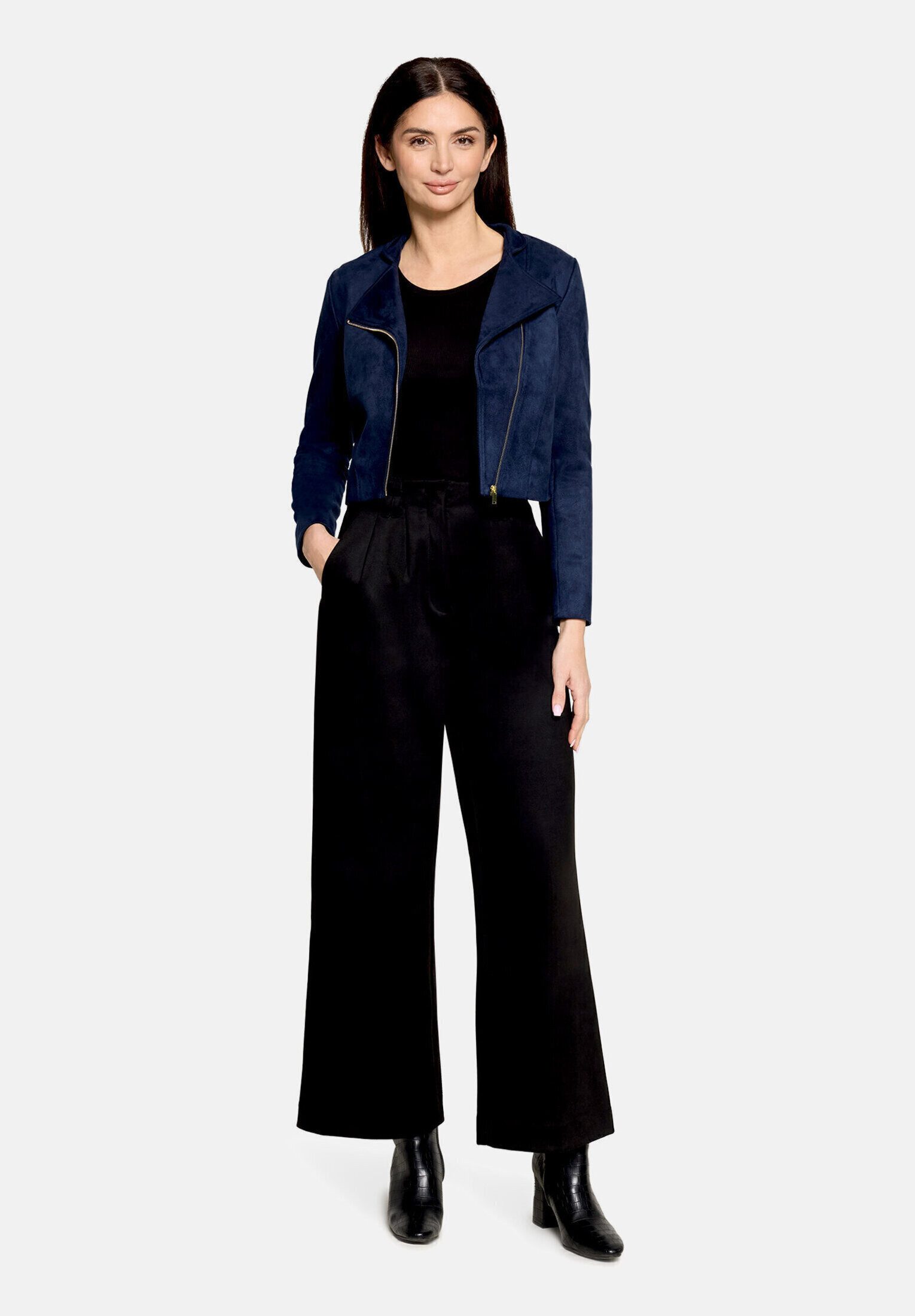 Betty&Co Jackenblazer Damen mit Stehkragen Material