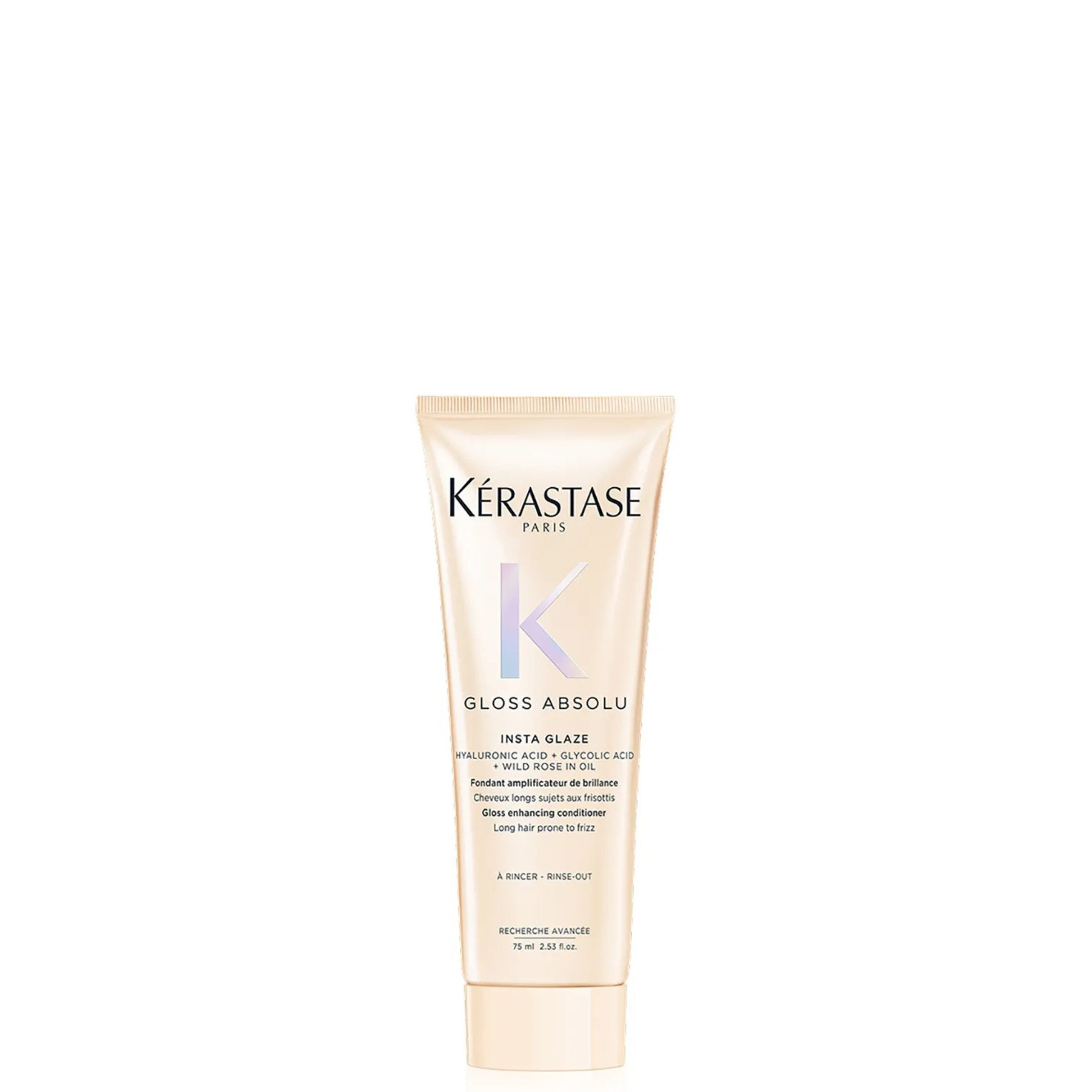 Kérastase Haarspülung Gloss Absolu Insta Glaze 75 ml, Glanzverstärkender Conditioner für langes, frizzanfälliges Haar