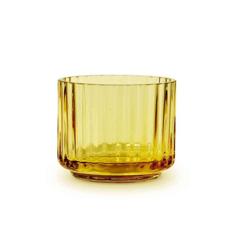 Lyngby Porcelæn Teelichthalter Glas Amber