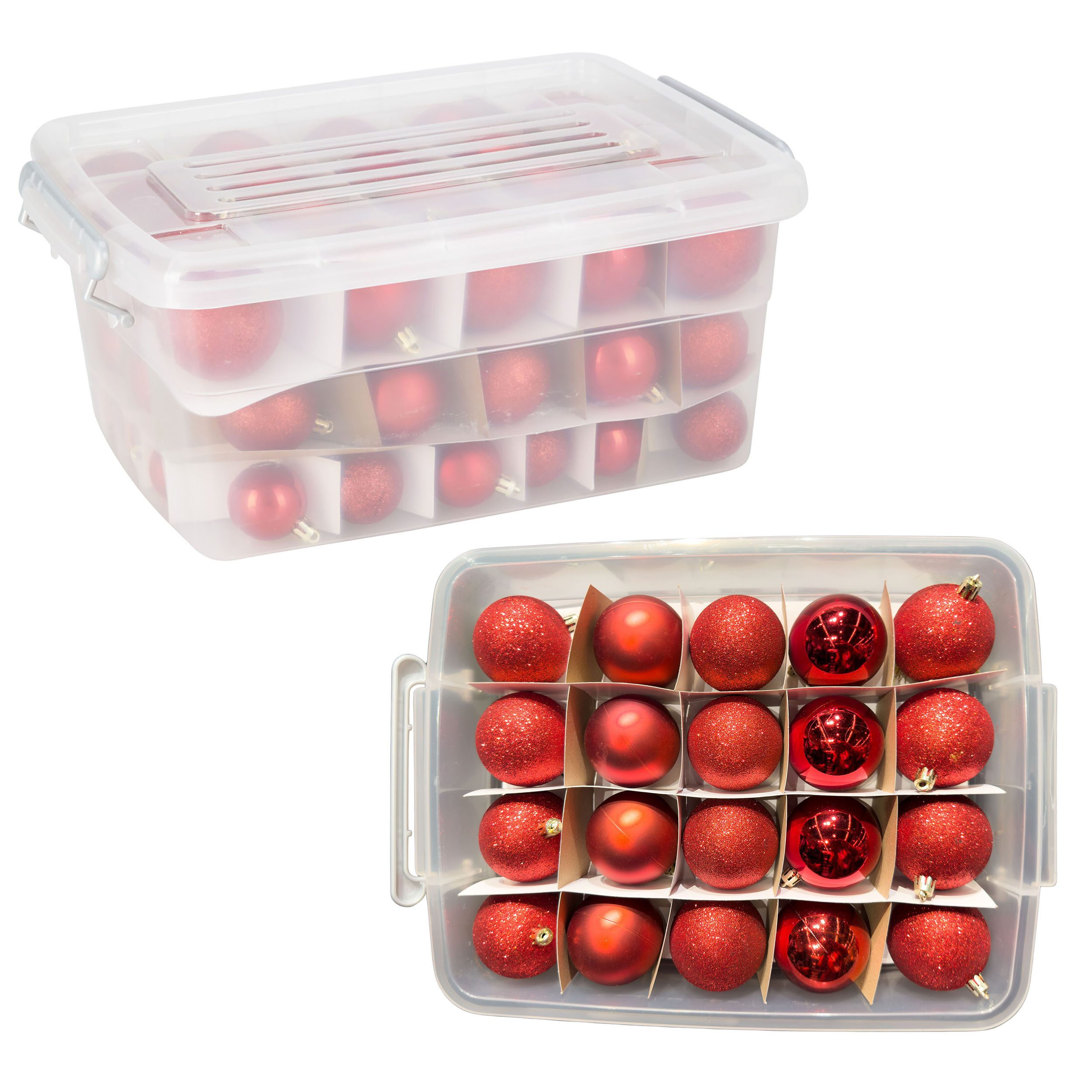 Annastore Weihnachtsbaumkugel Новогодние шары 70-teilig - Christbaumkugeln aus Kunststoff, Glänzend, matt & glitzernd, für Innen & Außen, 3 Größen