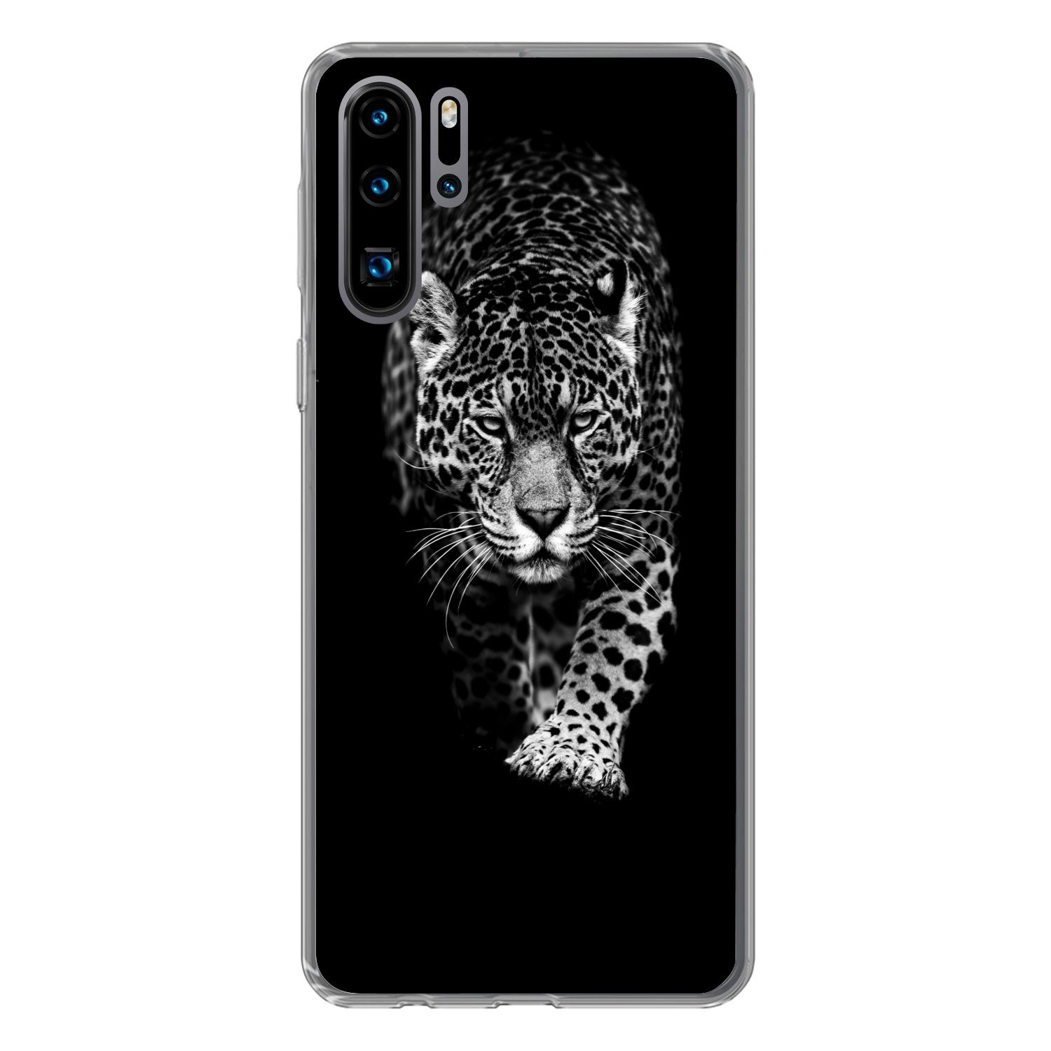 Handyhülle für Huawei P30 Pro Tiere - Schwarz - Leopard - Weiß - Wild