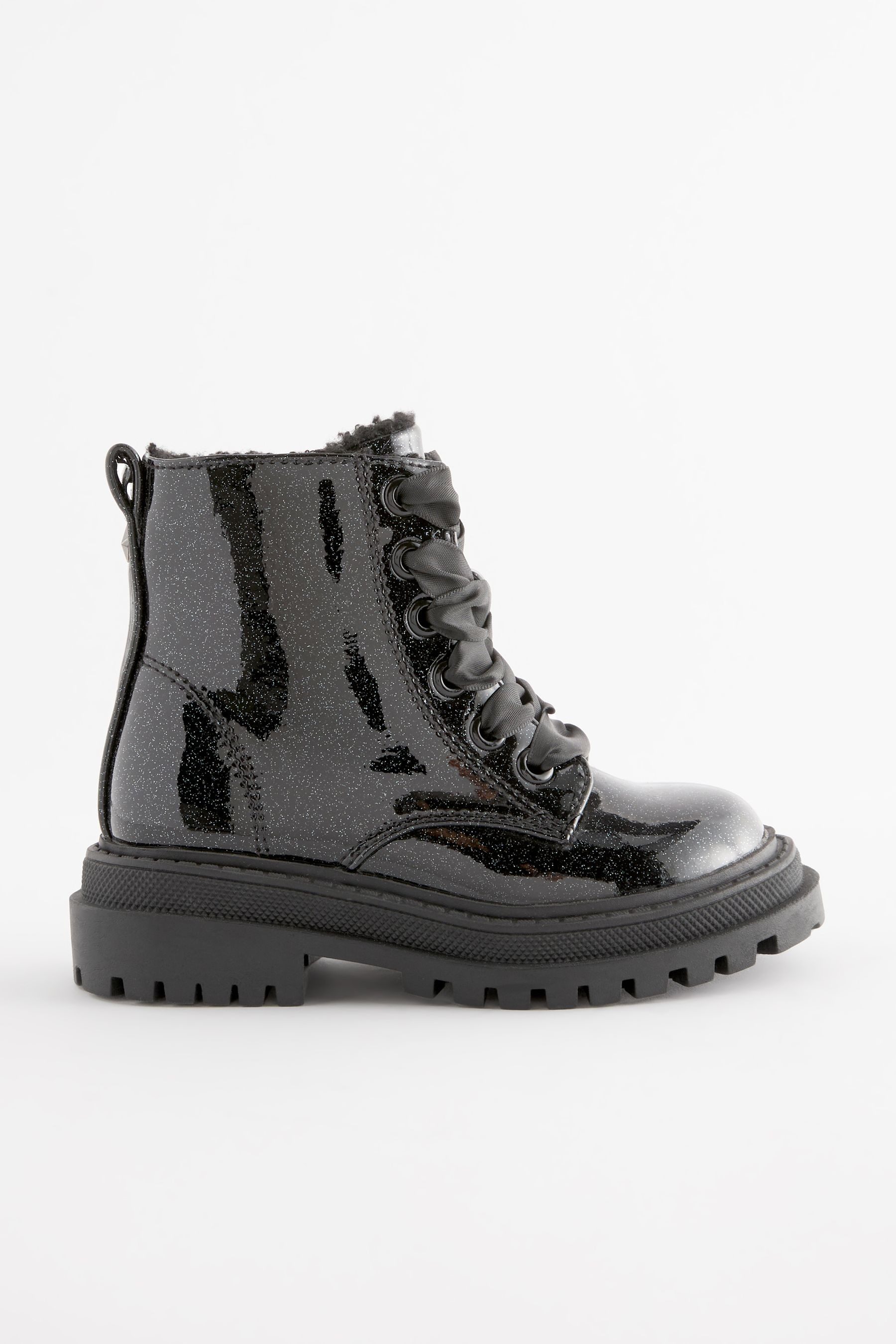 Next Klobige Schnürstiefel, weite Passform Schnürstiefelette (1-tlg)
