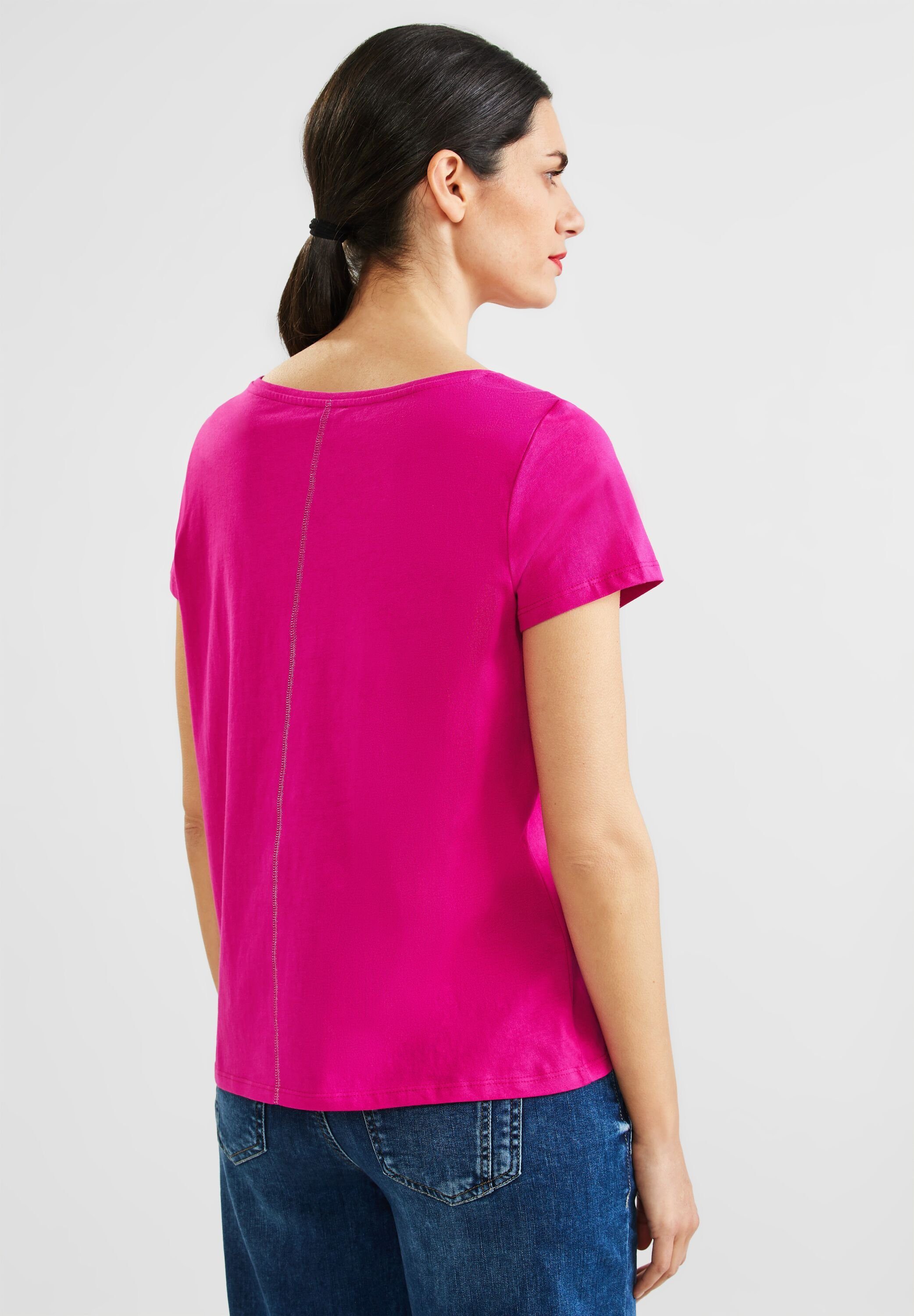 T-Shirt nu in pink ONE Unifarbe STREET