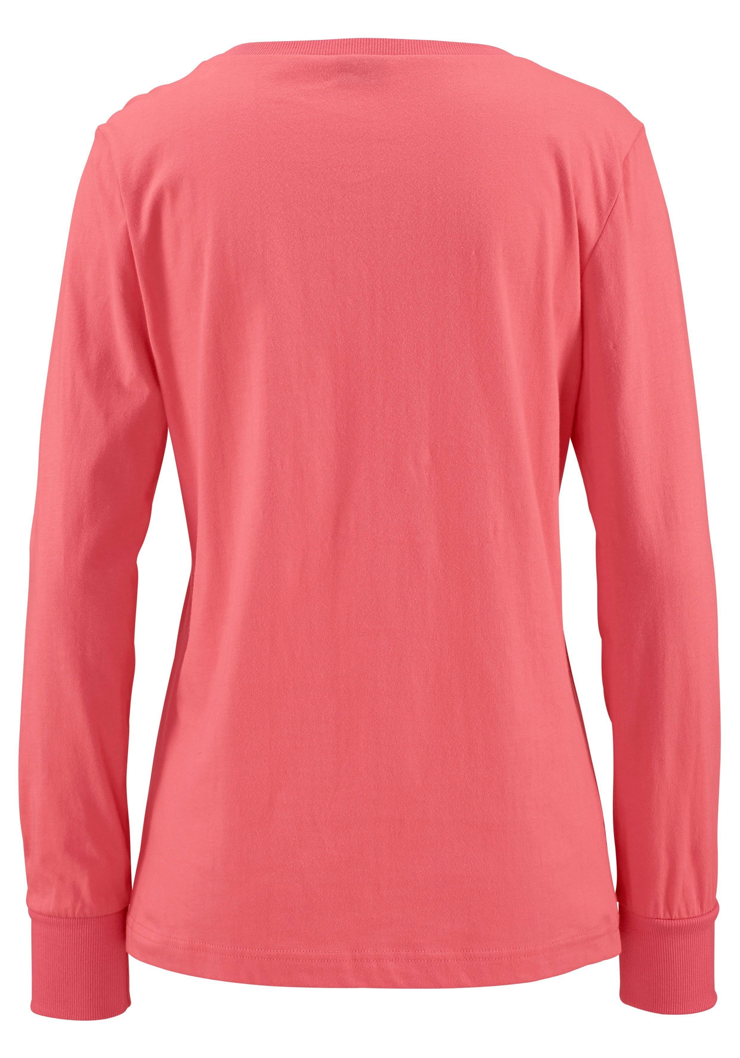 Buffalo Pyjama (2 tlg., 2-teilig) gemusterte Hose mit Eingrifftaschen