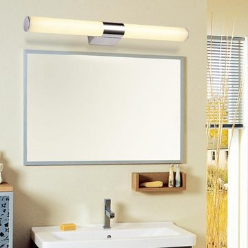 WILGOON LED Spiegelleuchte LED Badezimmer Spiegel Frontleuchte Scheinwerfer Wandleuchte, LED fest integriert, Kalteweiß, Warmweiß, 55CM Badezimmer Spiegel Beleuchtung Lampe, IP44 Wasserdicht