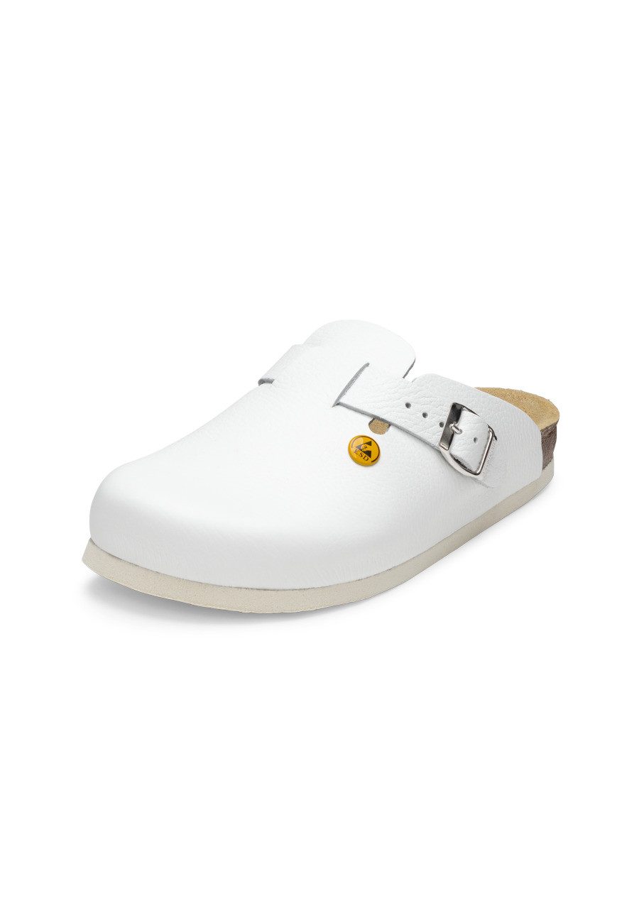 Berufsschuhe ESD ESD-Clog Vollrindleder Arbeitsschuh