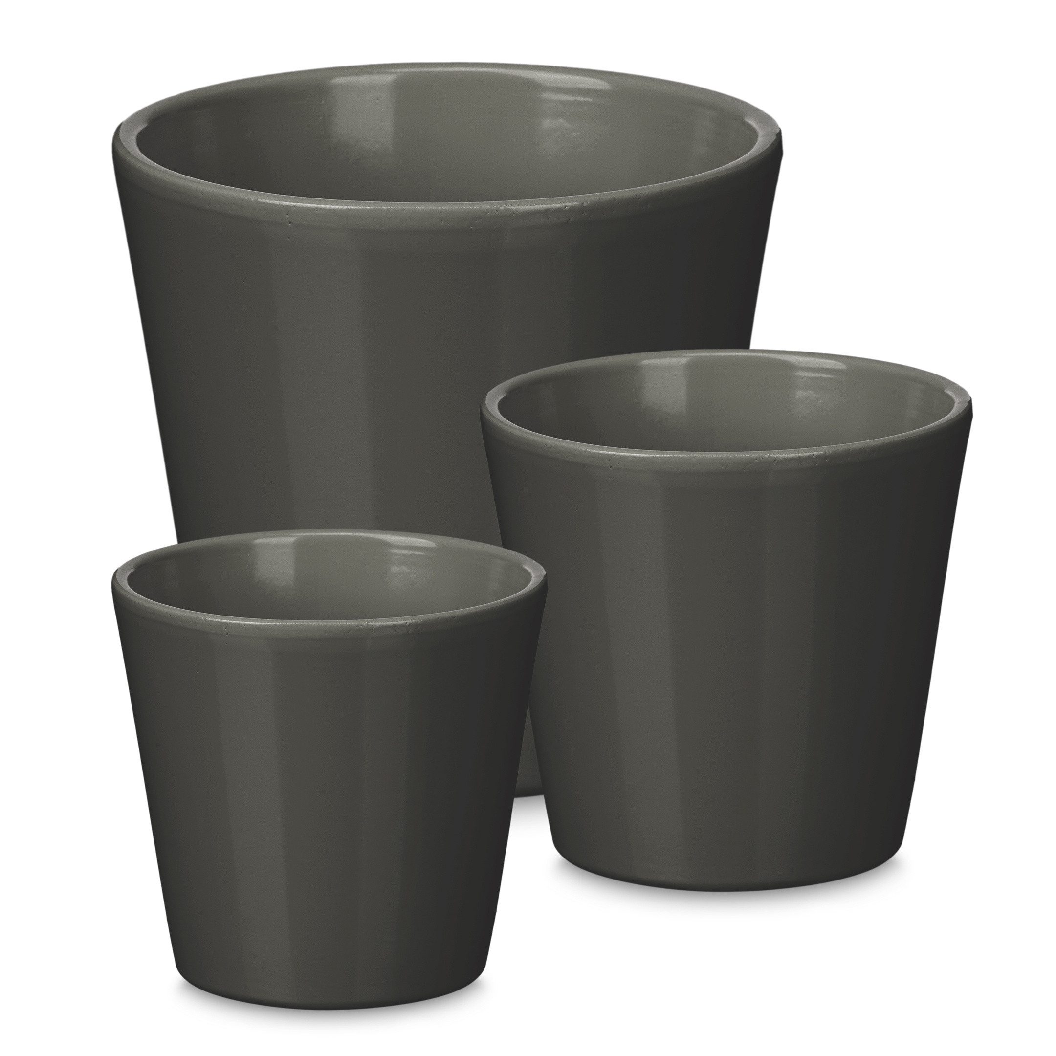 Ibergarden Blumentopf Konische Blumentöpfe Ø 14, 17, 22 cm, 3er Set
