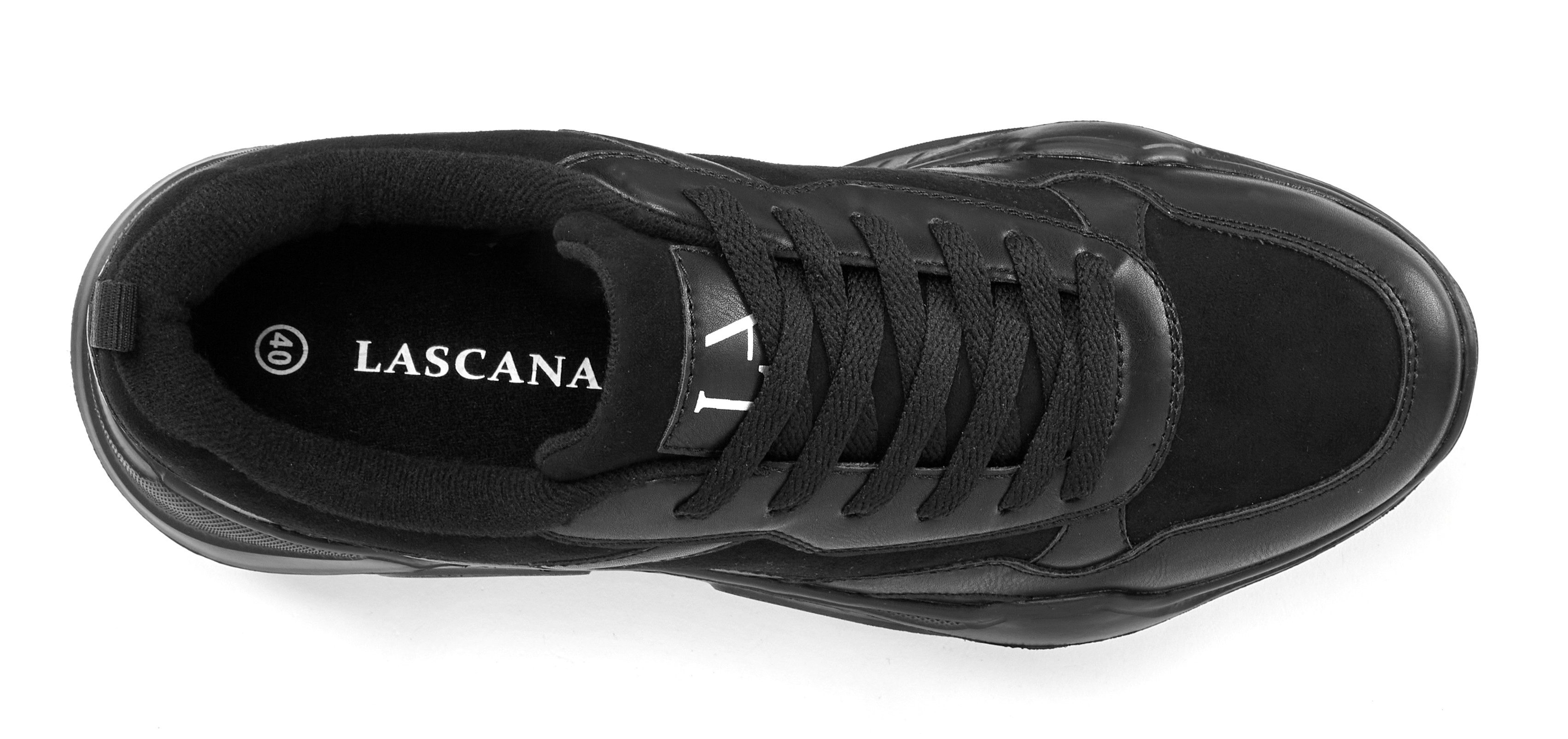 LASCANA Turnschuhe, Sneaker Halbschuh, Sportschuh, leichte Chunky Sohle, weiche Innensohle VEGAN