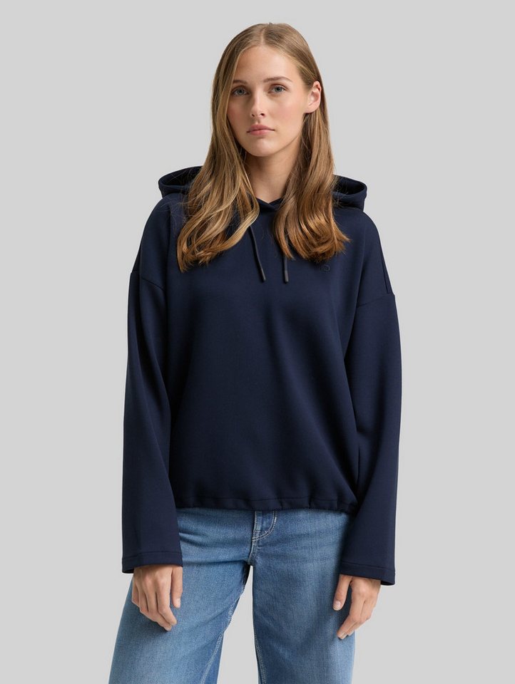 TOM TAILOR Denim Sweatshirt Strick & Sweatshirts Loose Fit Scuba Hoodie Sweatshirt