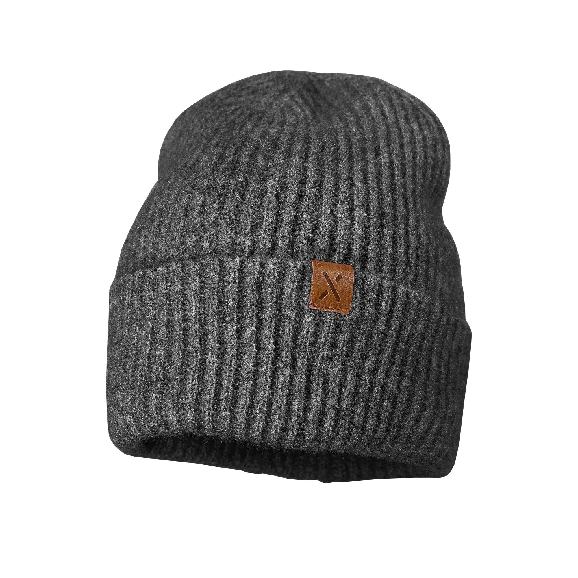 MAXIMO Strickmütze doppelt gestrickt, ungefüttert, breiter Umschlag