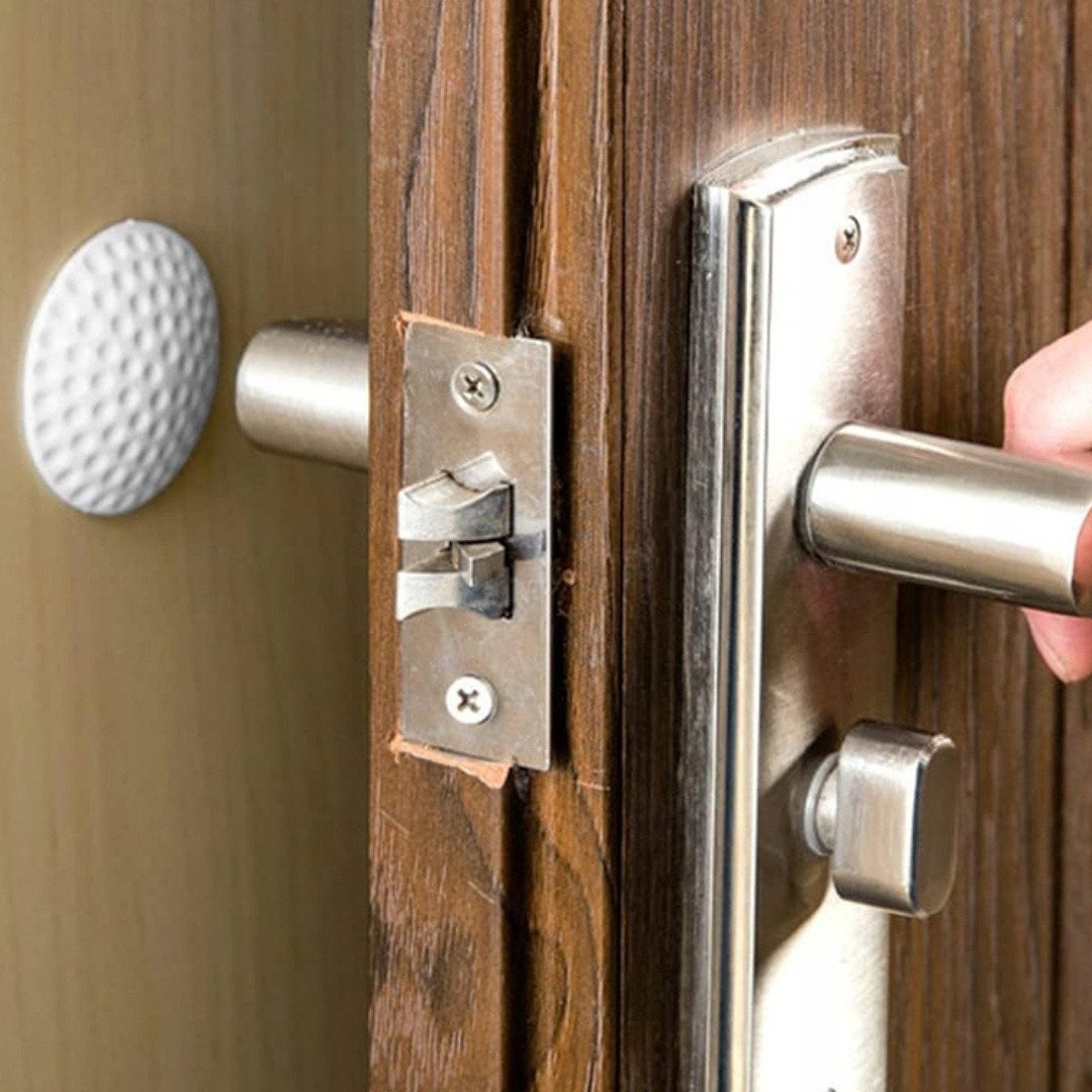 RACEL Türstopper Türpuffer Ø50 mm selbstklebend Wandpuffer Türstopper Möbelschutz (5 St), Selbstklebend, stoßdämpfend