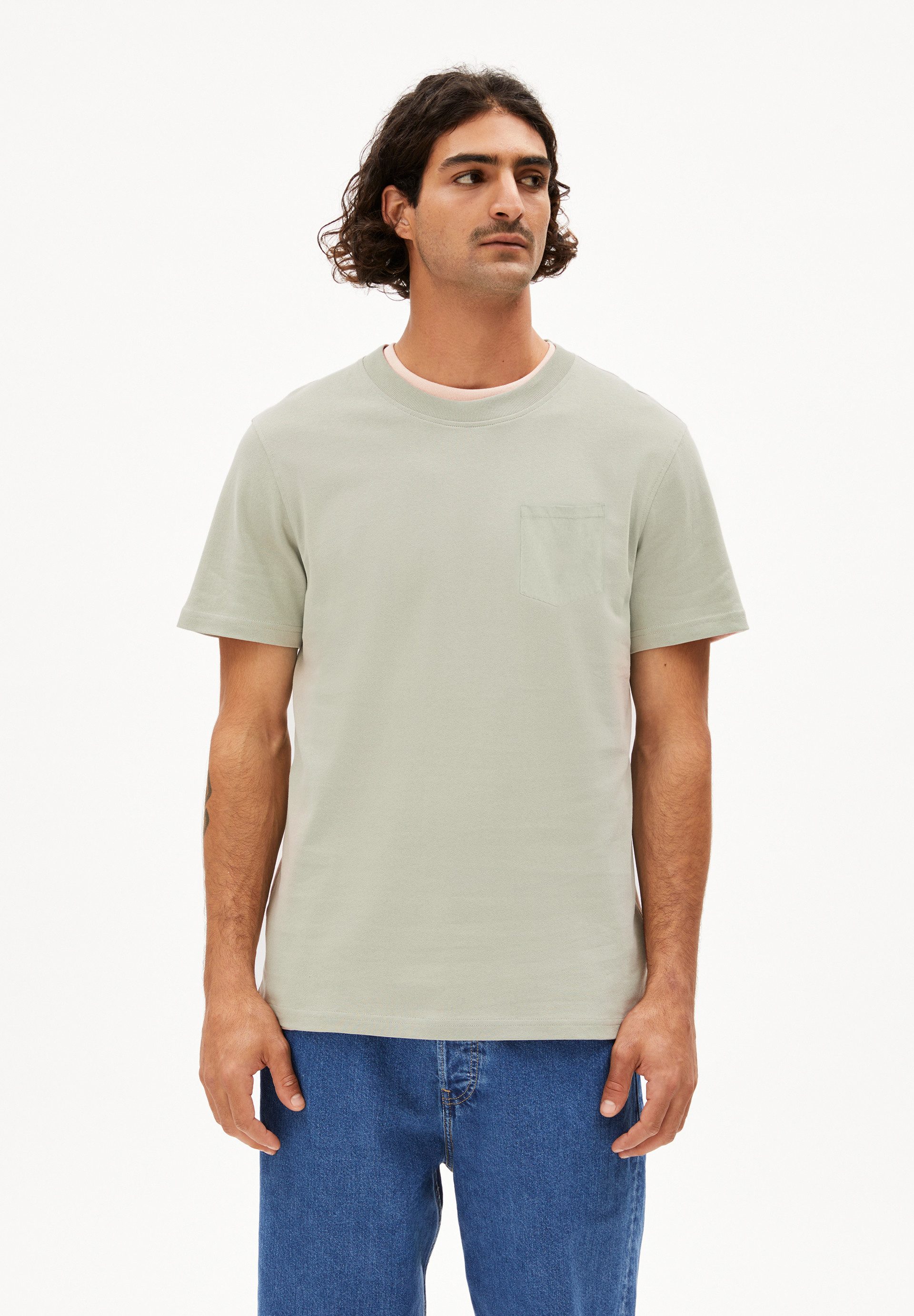 Armedangels T-Shirt MAARKOS POCKET Midweight T-Shirt günstig online kaufen
