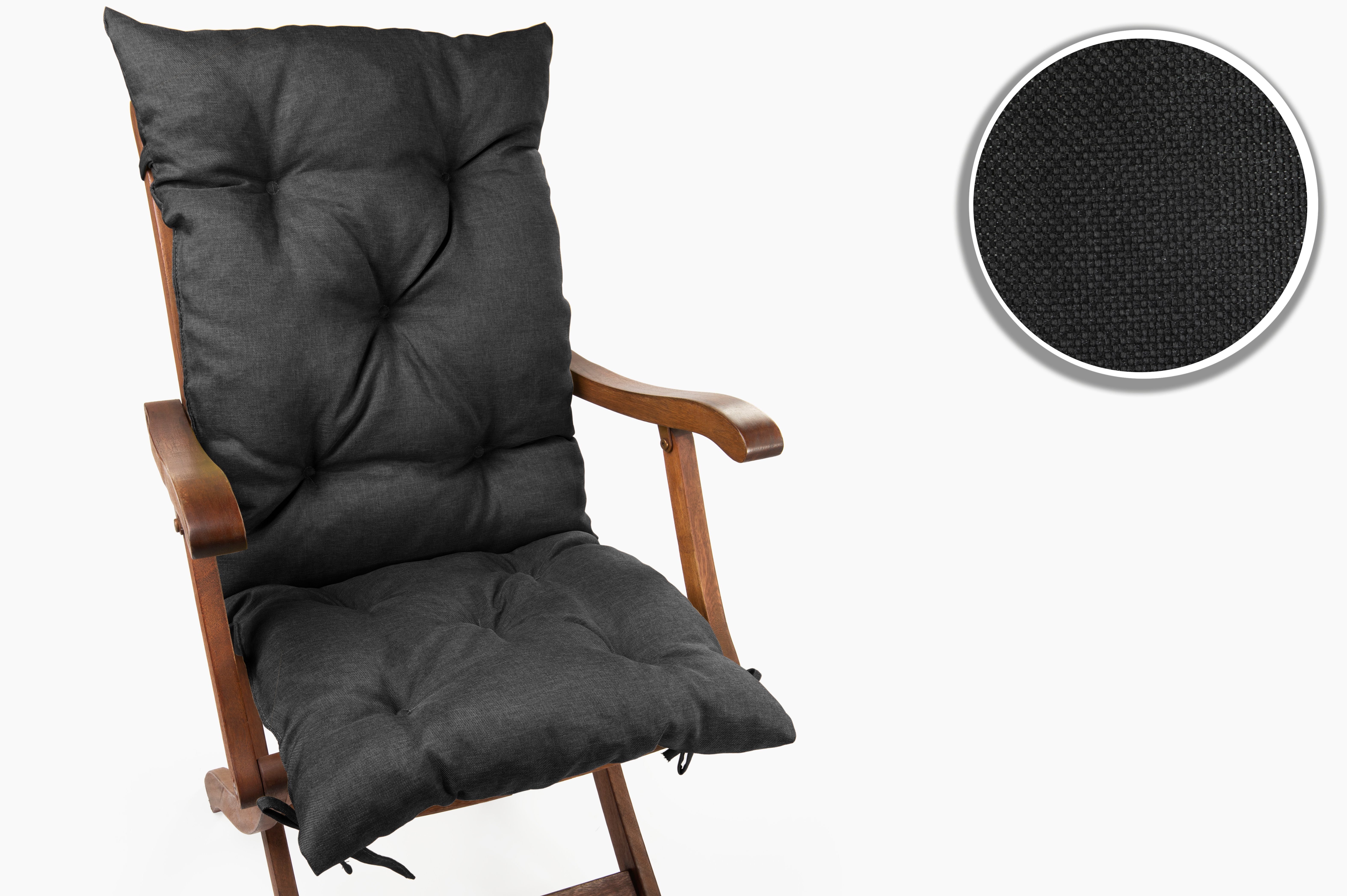 sunnypillow Bankauflage Bankauflage Stuhlkissen viele Farben und Größen zur Auswahl, 40 cm x 40 cm x 40 cm schwarz