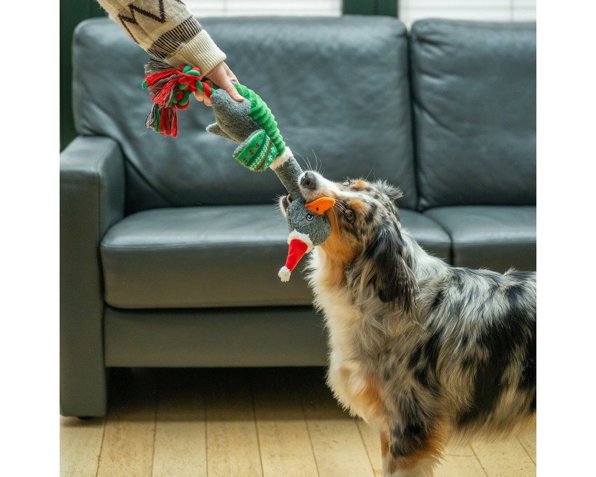 Thumbnail - Nobby Tierkuscheltier Xmas Plüsch Gans mit Spezialstimme