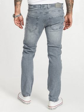 Rock Creek Regular-fit-Jeans Herren Jeans Stonewashed Grau RC-2412