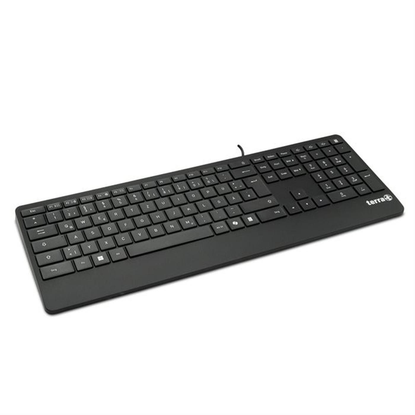 TERRA TERRA Keyboard 4000 Tastatur, kabelgebunden (USB, QWERTZ-Layout) Wireless-Tastatur