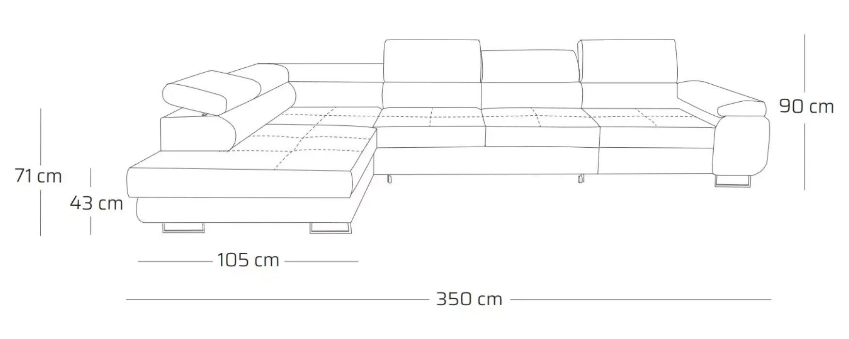 NEXT COLLECTION Ecksofa Wild Maxi, Schlaffunktion günstig online kaufen