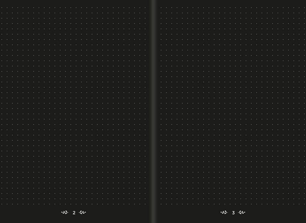 Quo Vadis Notizbuch Life Journal 21 Dot black Edition