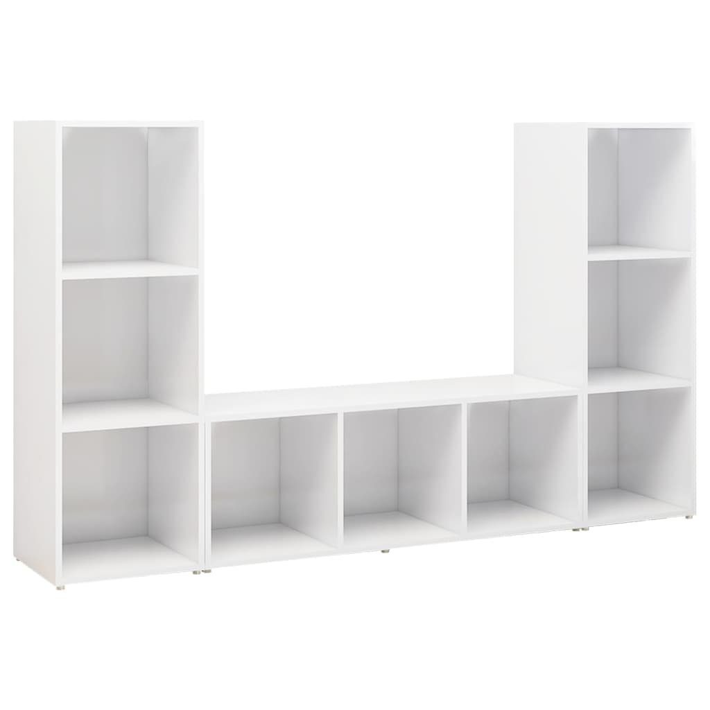 vidaXL TV-Schrank TV-Schränke 3 Stk. Weiß günstig online kaufen