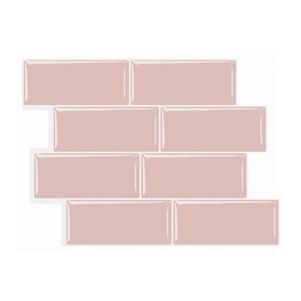 Minicloss Küchenrückwand selbstklebend Spritzschutz Küche 3d Wandpaneele 29.36 x 21.3cm, (10-tlg), Fliesenaufkleber