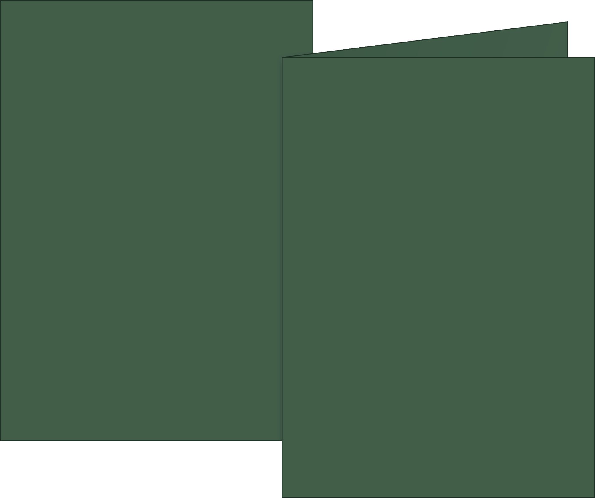 BRUNNEN Поздравительные открытки Klappkarte Universalpapier, B6 200 g/m² moosgrün 10 Stück