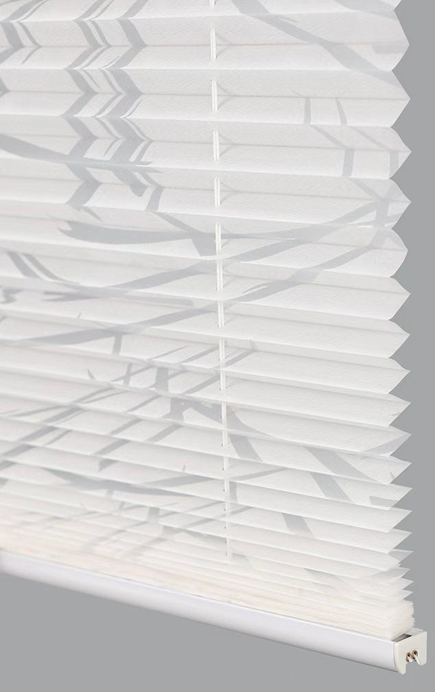 K-HOME Plissee Ausbrenner Streifen, Klemmfix, ohne Bohren, Lichtschutz, Lichtschutz, ohne Bohren, verspannt, Klemmfix, Klemmfix-Plissee mit Ausbrenner Stoff – Bild 5 von 5