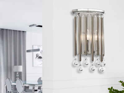 meineWunschleuchte LED Wandleuchte, LED wechselbar, warmweiß, innen, ausgefallene Designer-lampe für Treppenhaus & Nachttisch H 31cm