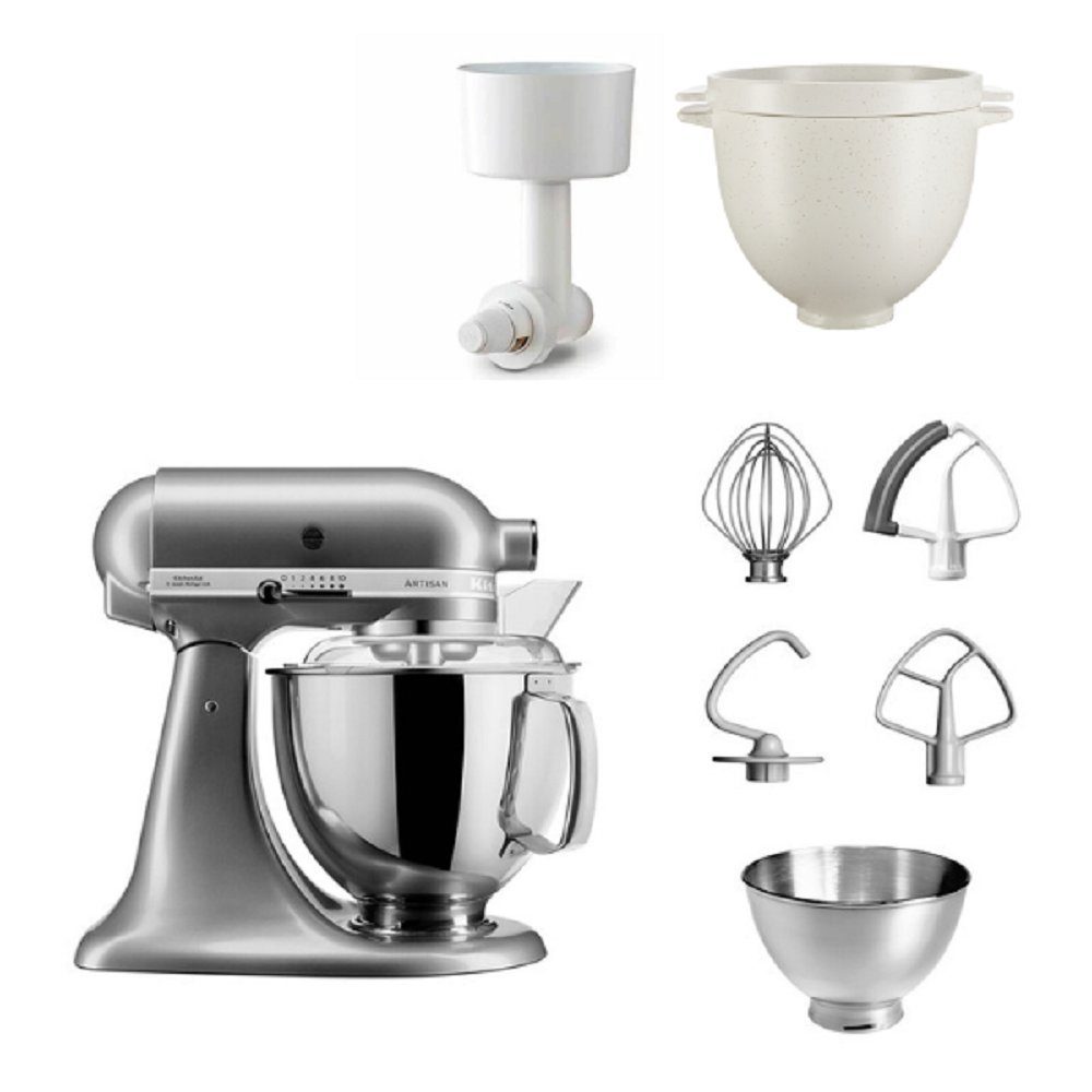 Küchenmaschine Set 5KSM175 Grün KitchenAid Breadlover L Matcha 4,8 Kuechenmaschine KitchenAid