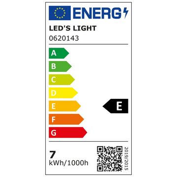 LED's light LED-Leuchtmittel 0620143 LED Glühbirne, E27, E27 7W warmweiß Opal A60