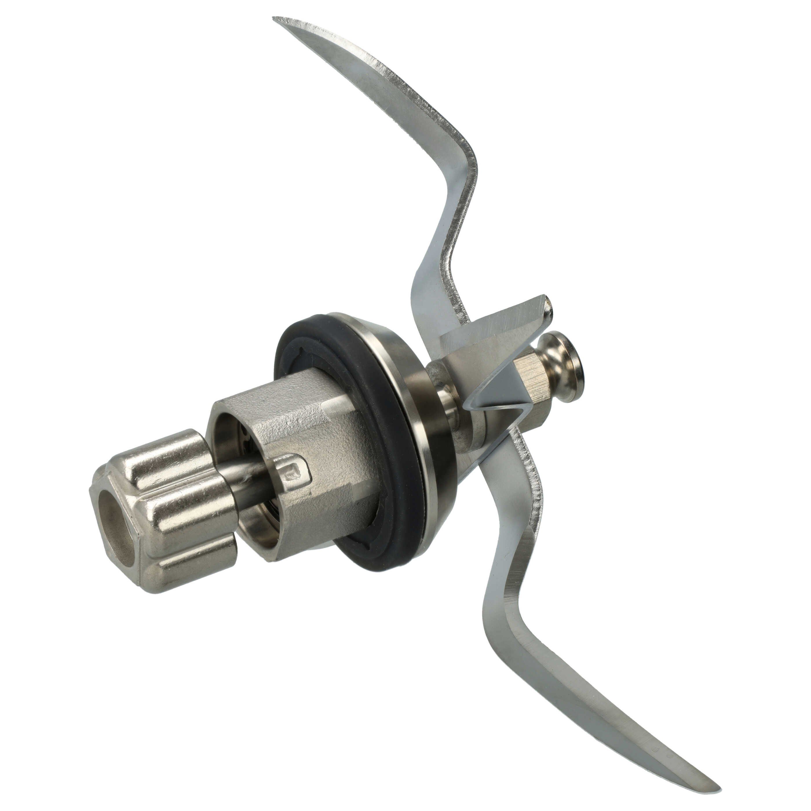 vhbw Mixaufsatz passend für Silvercrest SKMS1200B1 Küchenmaschine, Zubehör für Küchenmaschine SKMS1200B1, Abnehmbar, Multifunktions-Klinge, Spülmaschinenfest, Umdrehbare