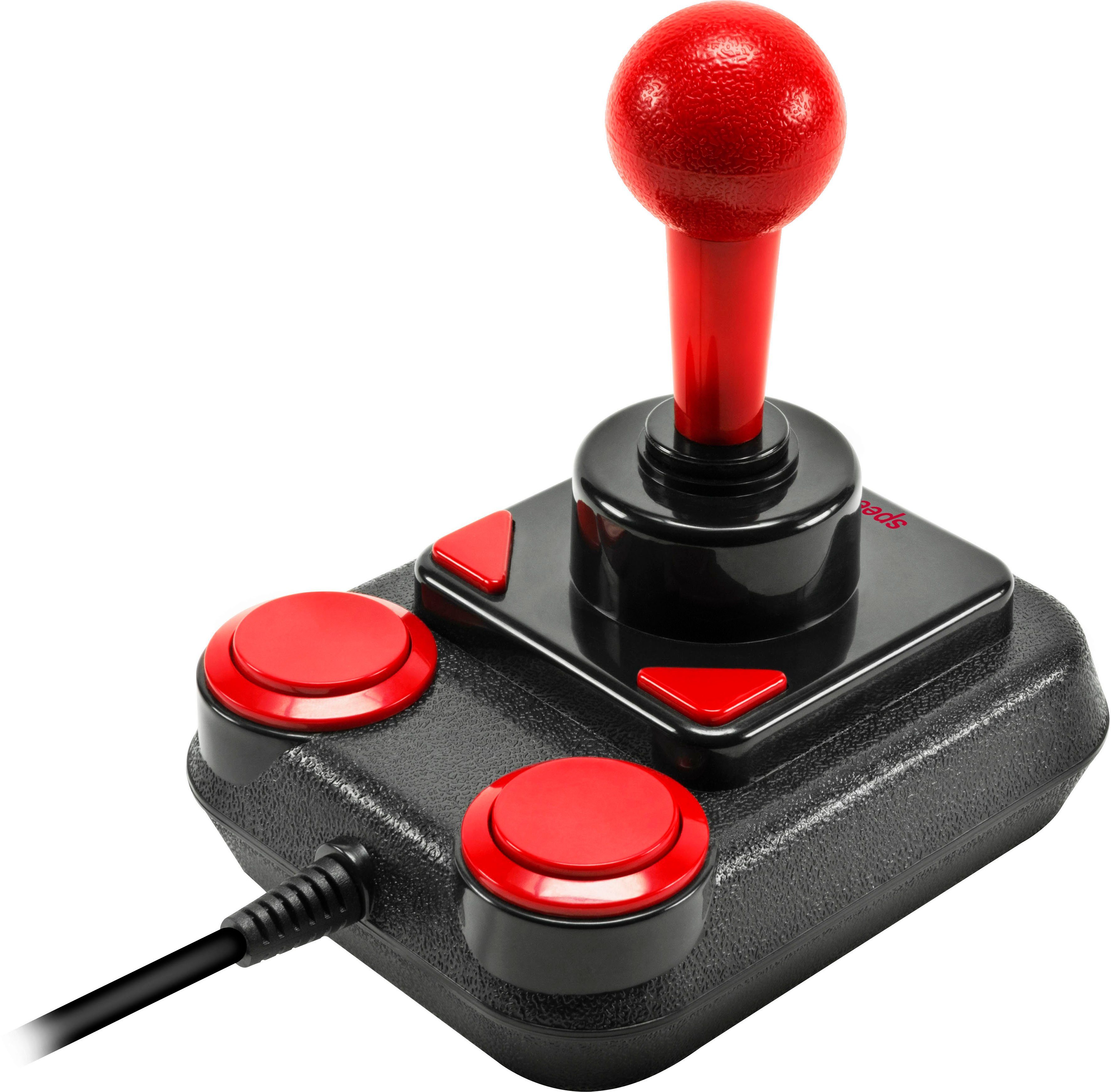 Speedlink COMPETITION PRO EXTRA Inkl. 25 Retro-Spielen für Windows Joystick (Vier Feuertasten und Schnellfeuer-Modus)