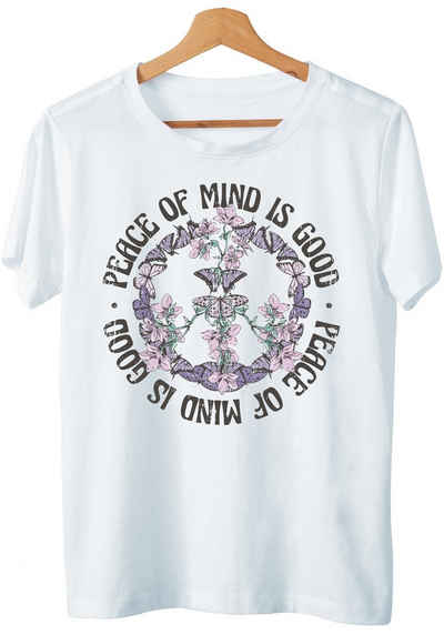 Art & Detail Shirt T-Shirt Peace Of My Mind Spruch Frieden
