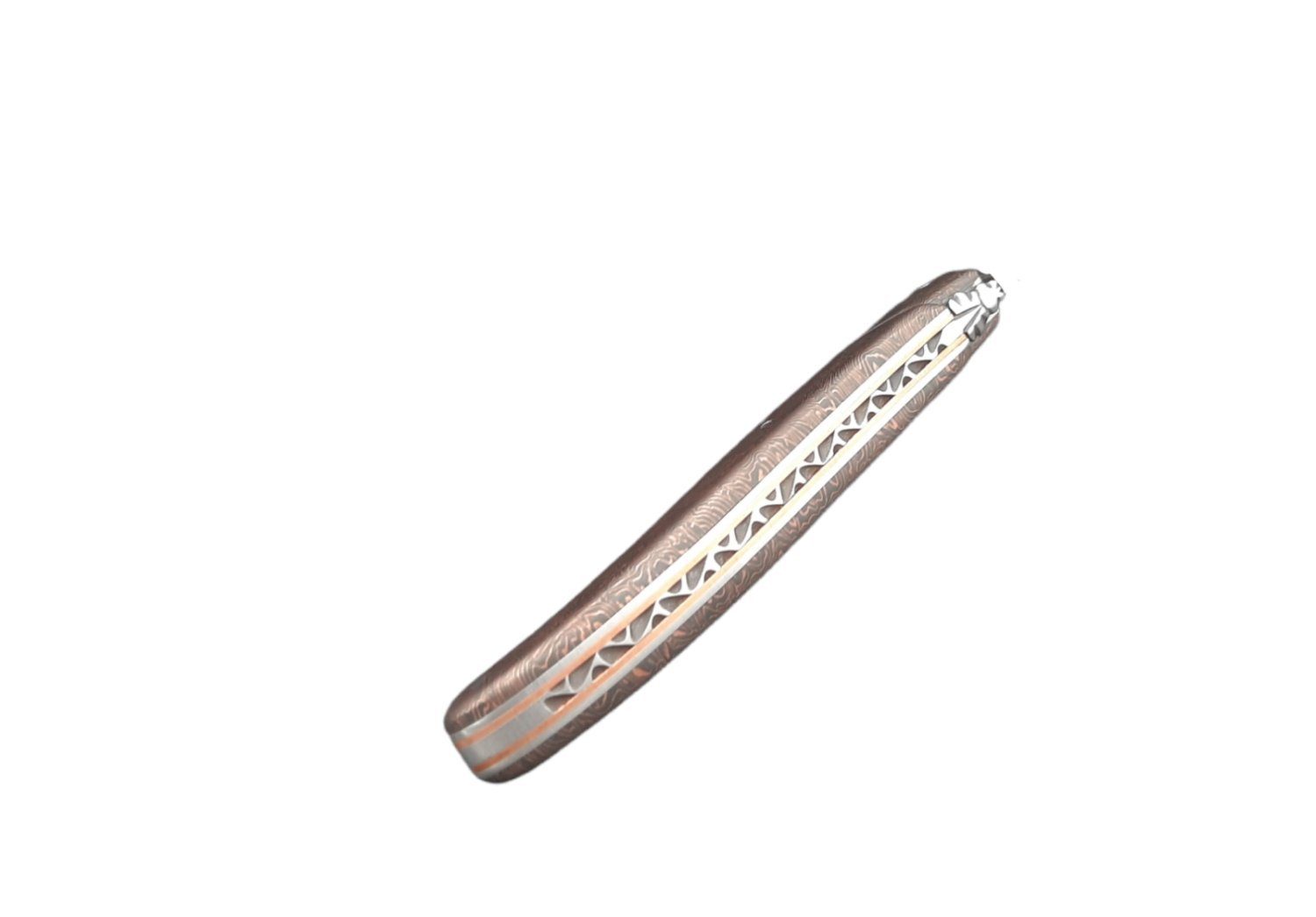 Frankreich Griff 12cm, Laguiole Village mit in Carbonfaser/Kupfer Taschenmesser St) Laguiole Taschenmesser (1