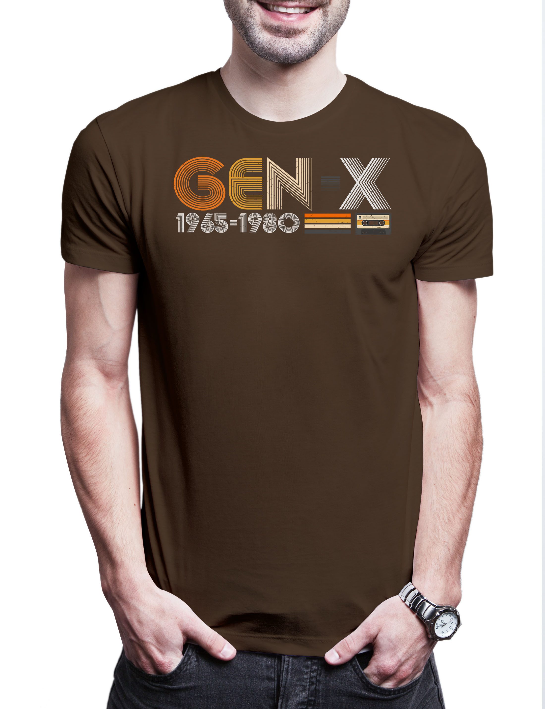 Print-Shirt Gen-X Herren T-Shirt Generation X Retro Vintage MC VHS 70s 80s Tape