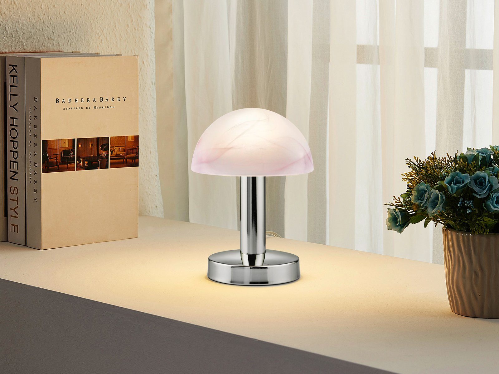 TRIO Leuchten LED Nachttischlampe, Dimmfunktion, LED wechselbar, Warmweiß, günstig online kaufen