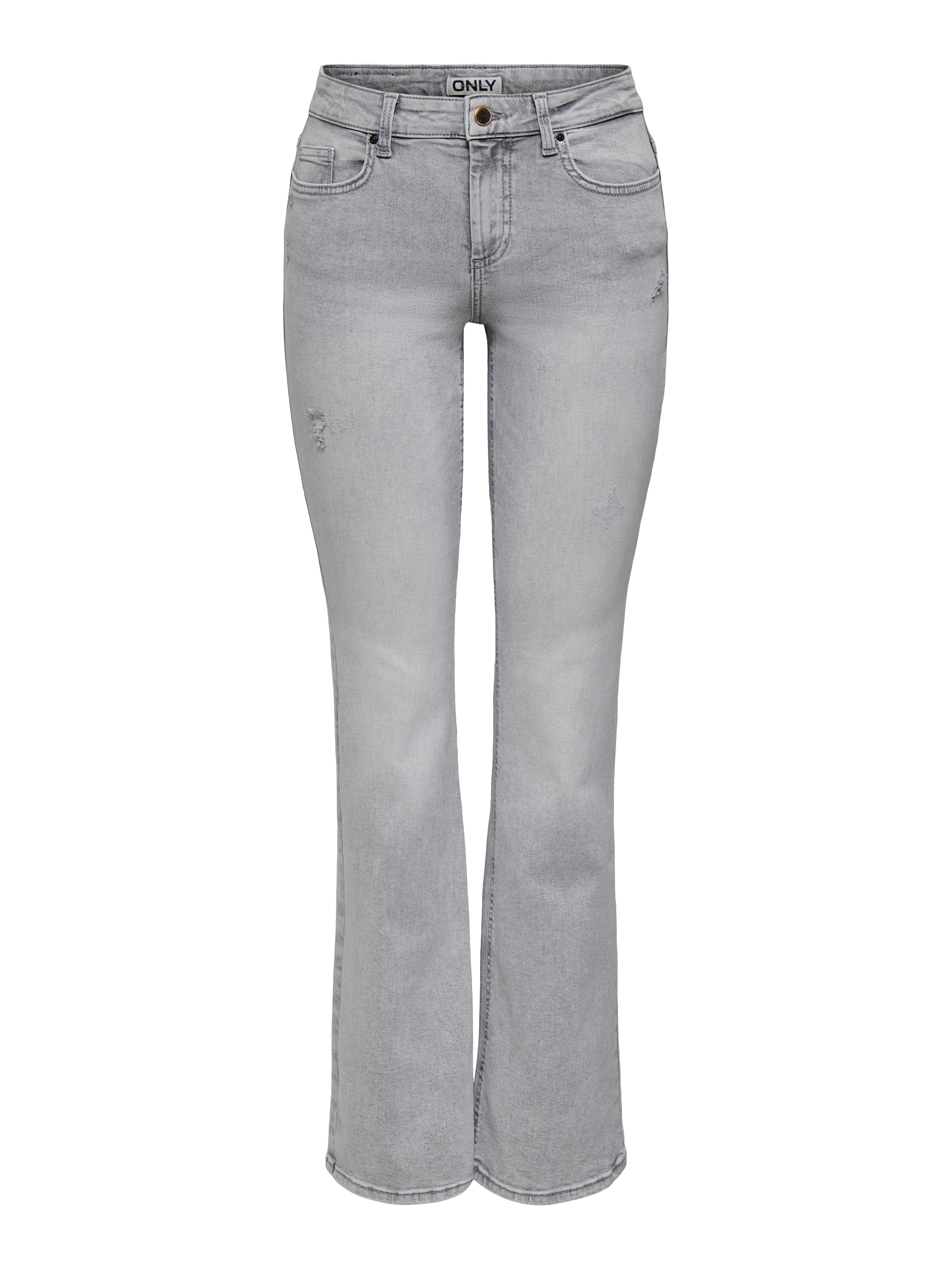 ONLY Bootcut-Jeans ONLBLUSH MID WAIST FLARED DNM REA1099 mit dezentem Used-Look