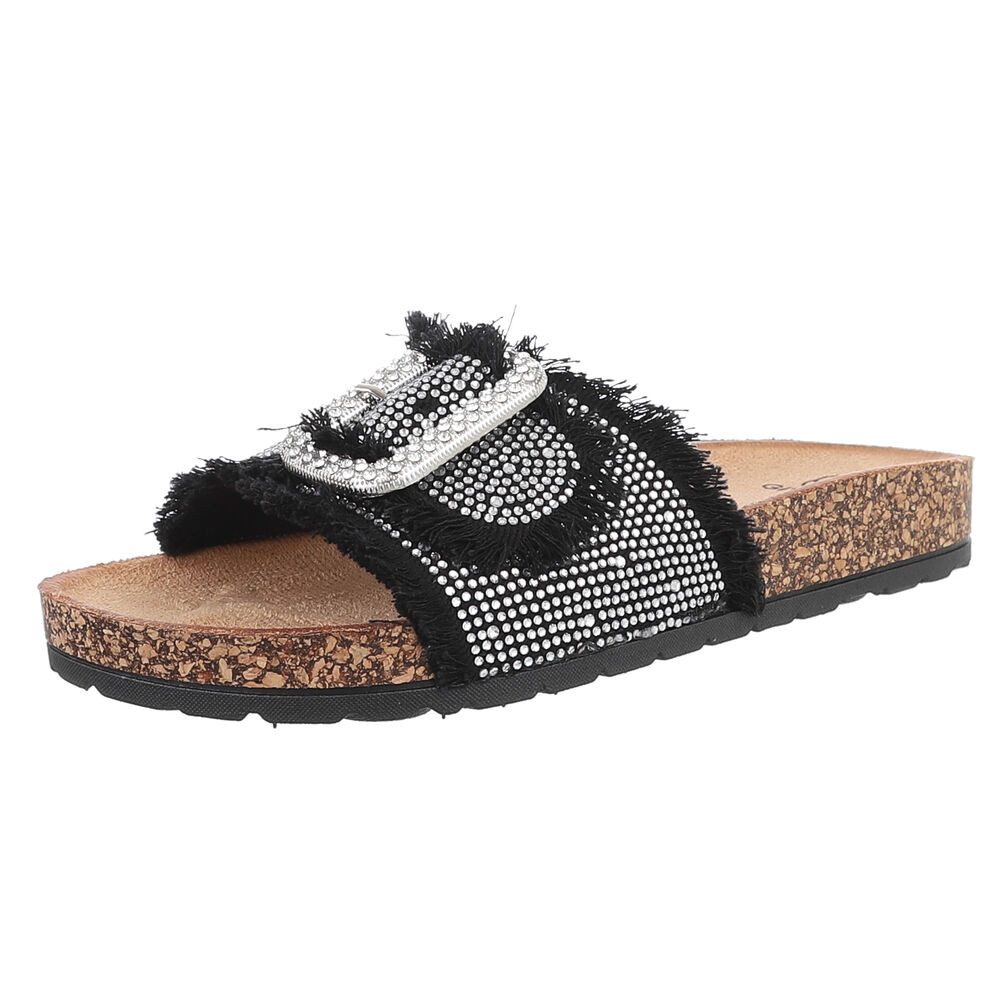 Ital-Design Komfortable Sommerschuhe – Bequeme Sandalen mit Schnalle Pantol günstig online kaufen