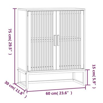 vidaXL Fächerschrank Sideboard Weiß 60x30x75 cm Holzwerkstoff (1-St)