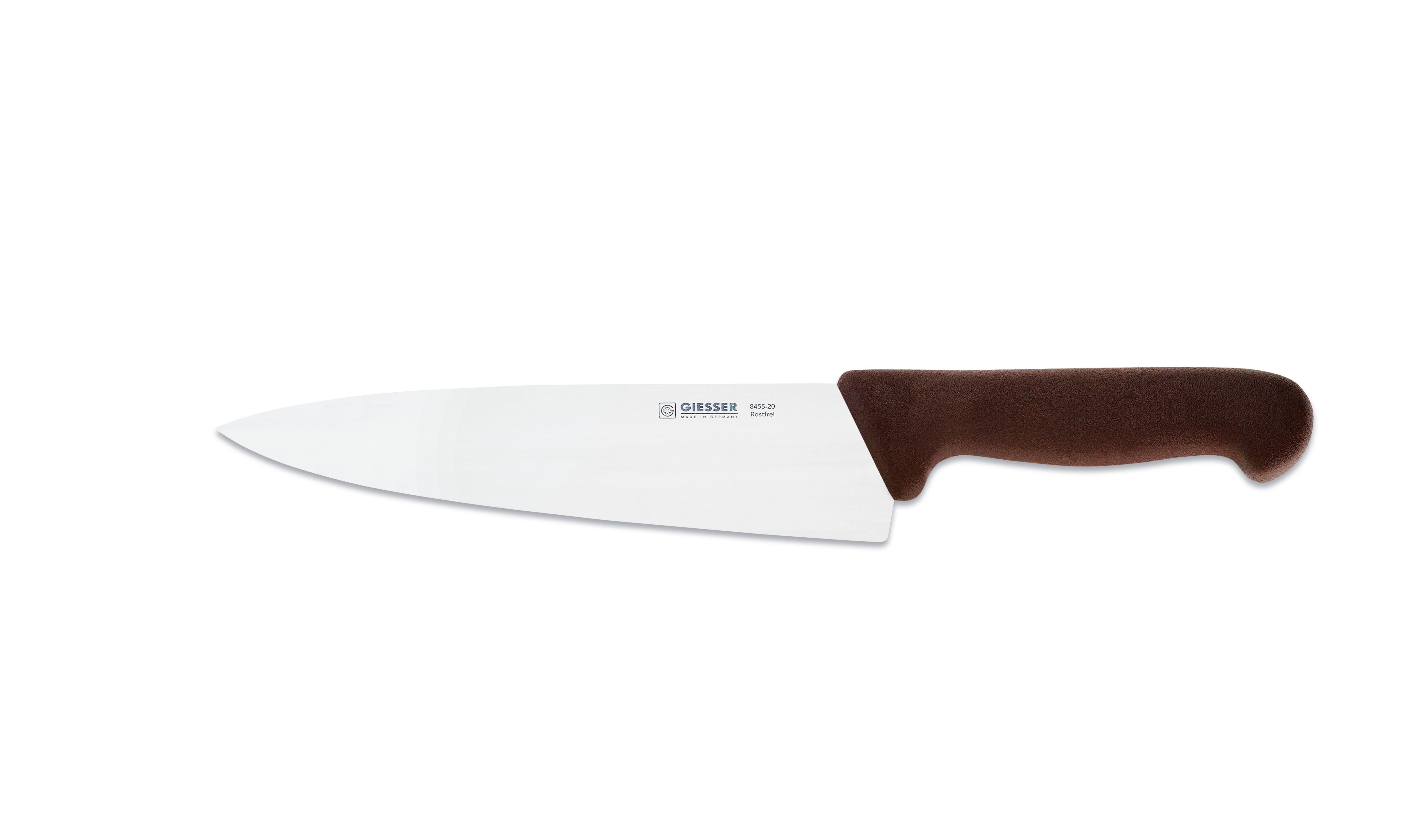 GIESSER Kochmesser Küchenmesser breit 8455, Rostfrei, breite Form, scharf, Handabzug, Ideal für jede Küche