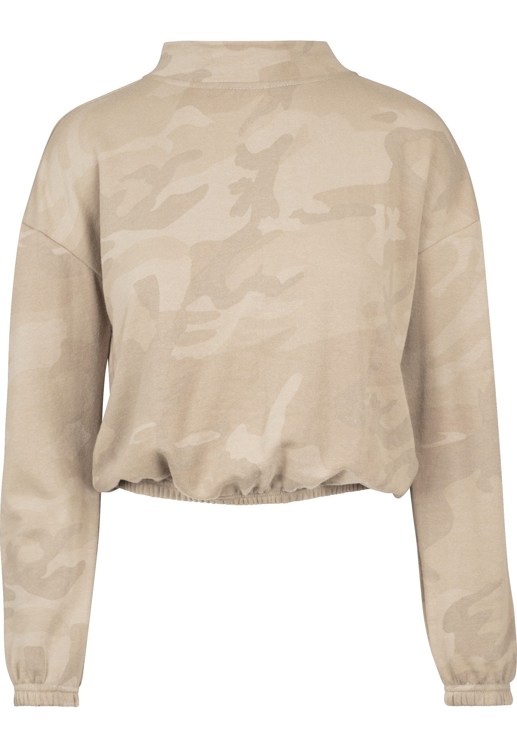 URBAN CLASSICS Sweatshirt Urban Classics Damen Ladies Camo Turtleneck Crew (1-tlg)