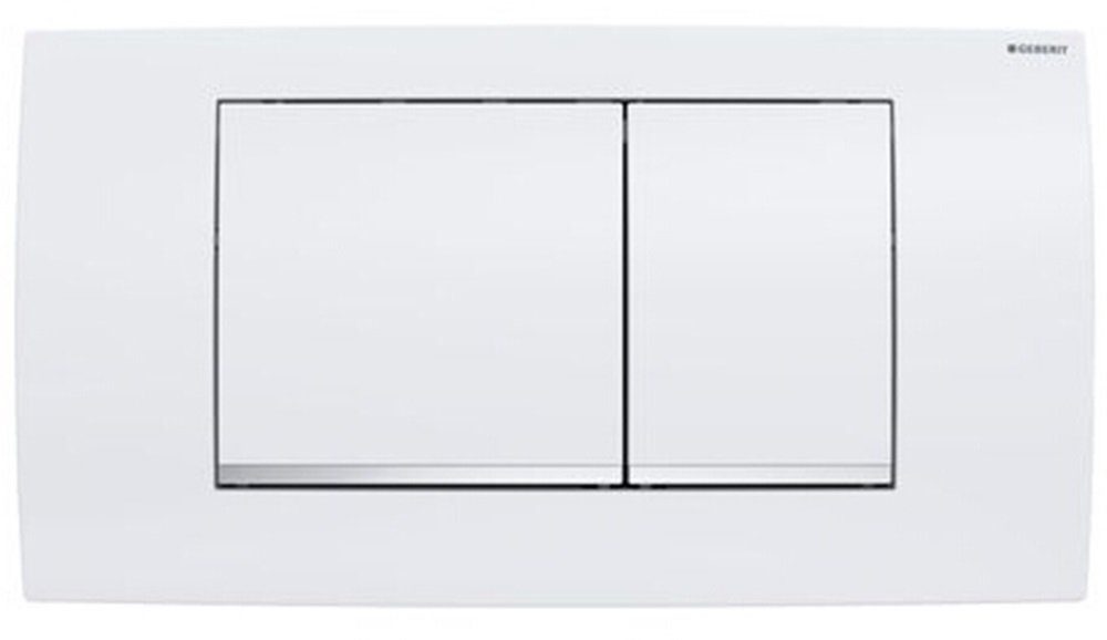Betätigungsplatte GE Betätigungsplatte TWINLINE30 für 2-Mengen-Spülung weiß/glanzchrom
