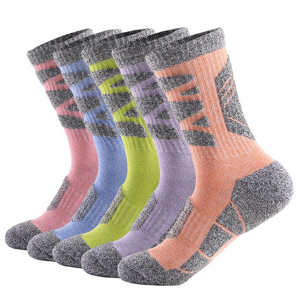 5 Outdoor-Aktivitäten, Paare Trekkingsocken Atmungsaktive für Socken Wandersocken Wandersocken Haiaveng Sport