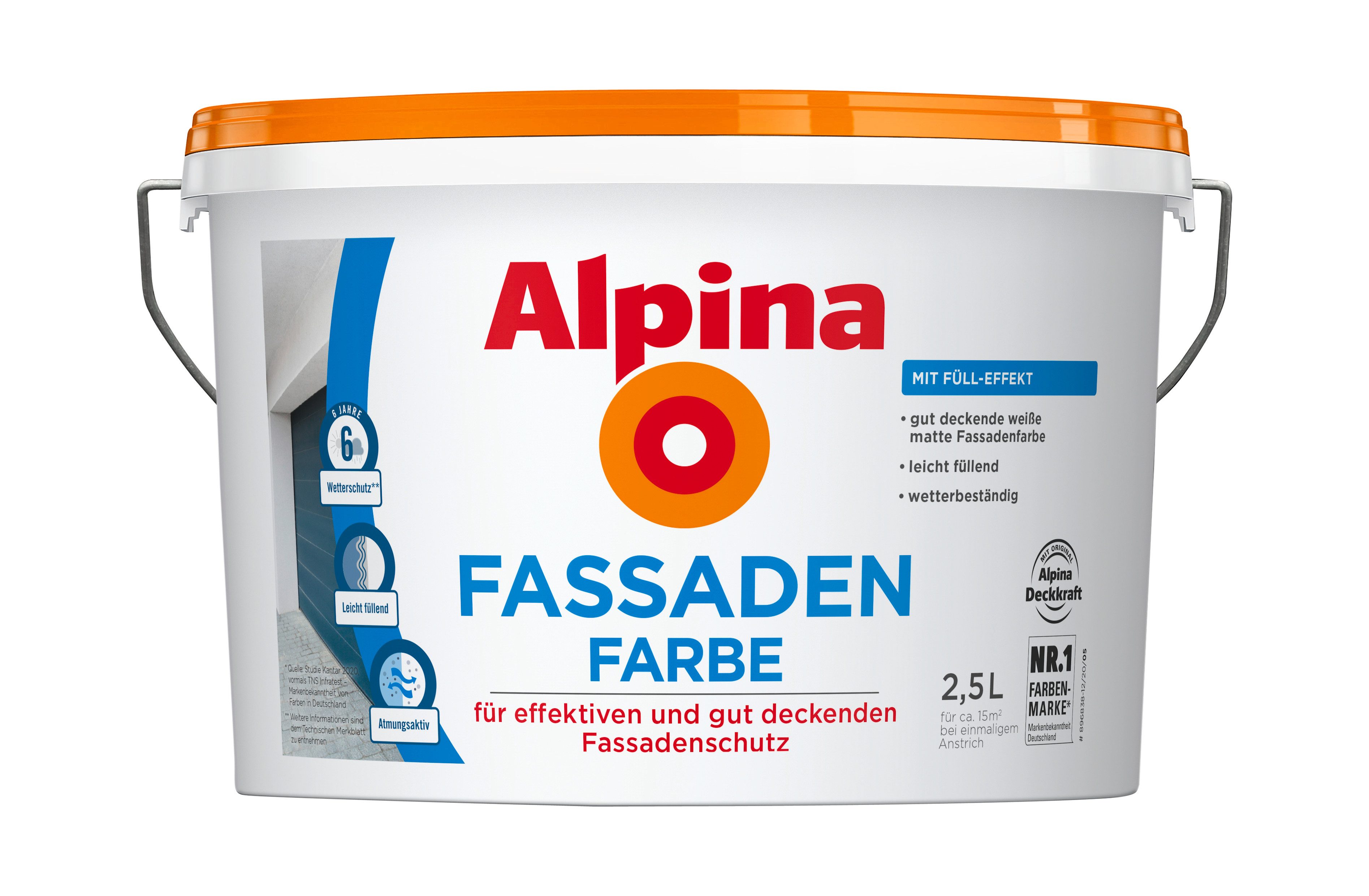 Alpina Fassadenfarbe Alpina Fassadenfarbe weiß matt