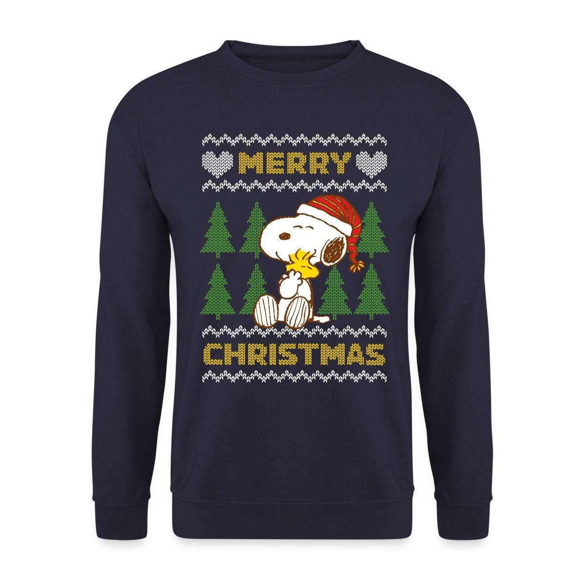 Sweatshirt Peanuts Snoopy Merry Christmas Ugly Christmas Unisex Pullover
