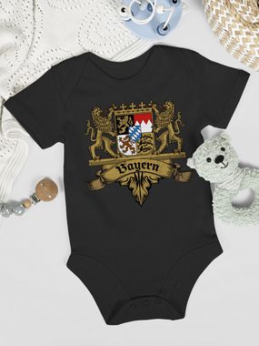 Shirtracer Shirtbody Bayern Wappen Bayernland Freistaat Bayern Mode für Oktoberfest Baby Outfit