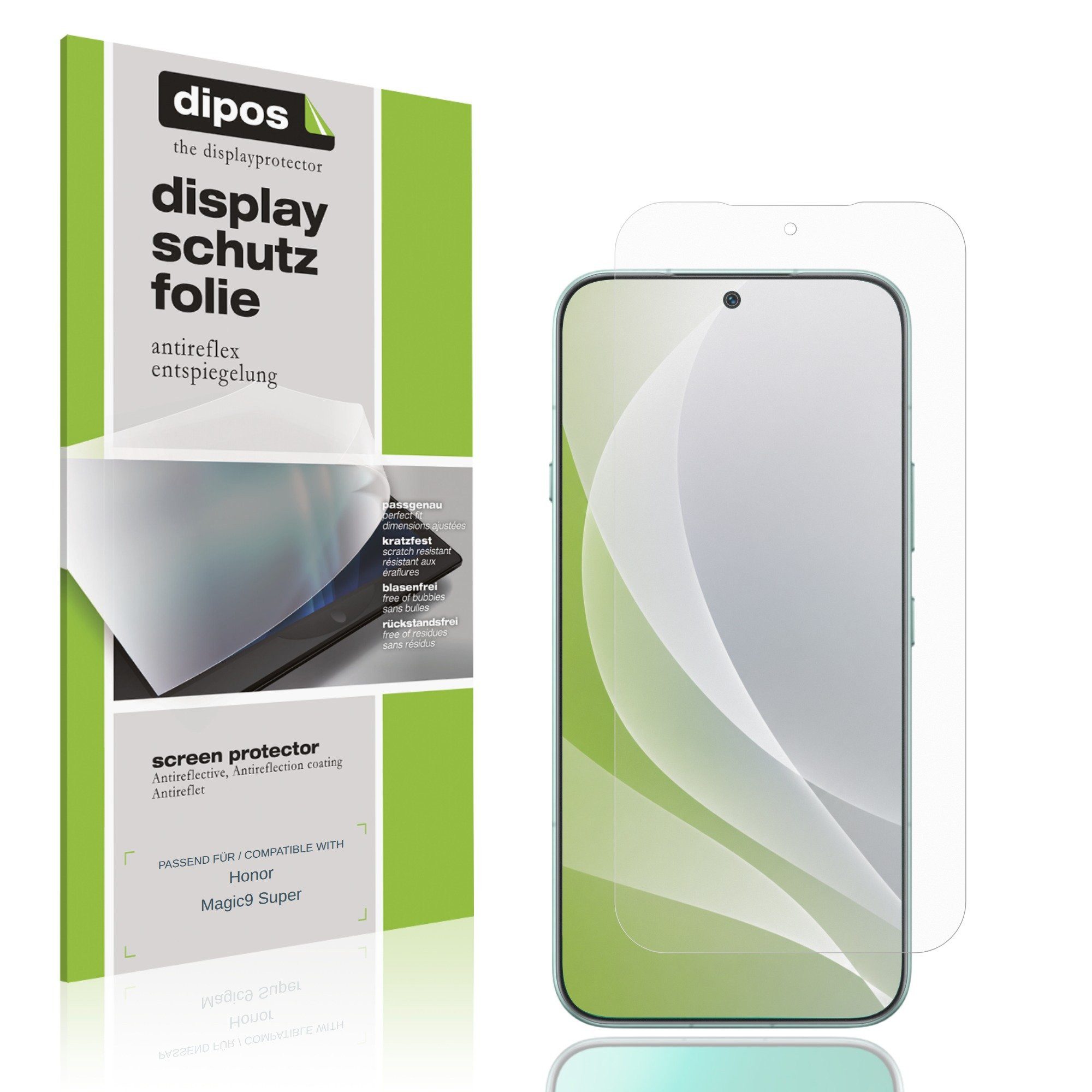 dipos Displayschutzfolie Schutzfolie für Honor Magic9 Super, 4 Stück, Displayschutz Schutz Folie Made in Germany